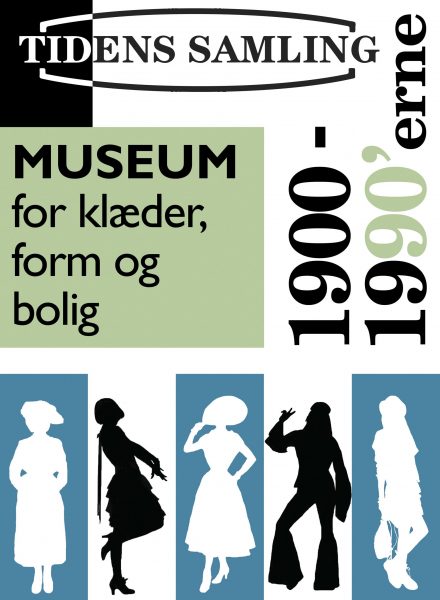 Plakat for Tidens Samling i Odense - museum for klæder, form og bolig i det 20. århundrede